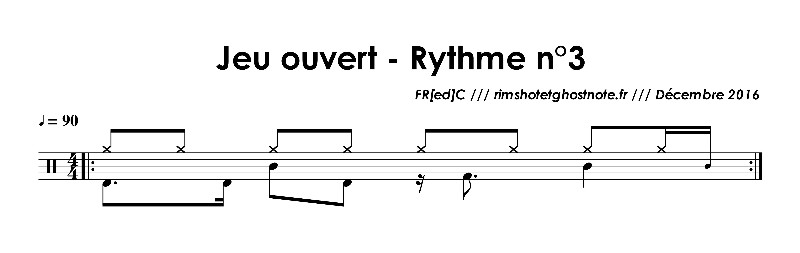 Jeu ouvert - Rythme 3