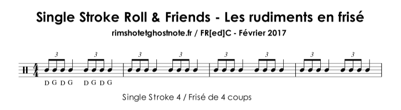 Partition du single stroke 4