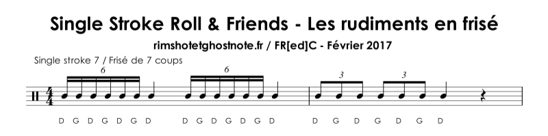 Partition du single stroke 7