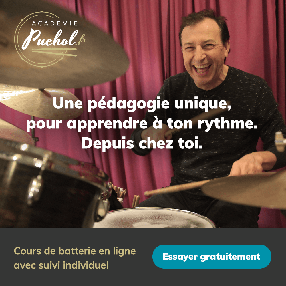 Académie Puchol - Cours de batterie en ligne