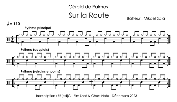 Sur la route - rythme