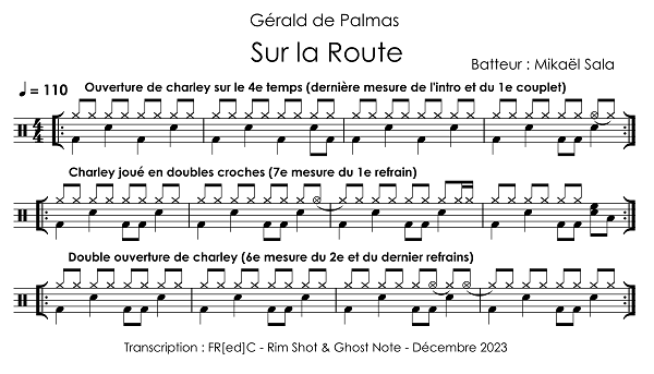 Sur la route - varaitions